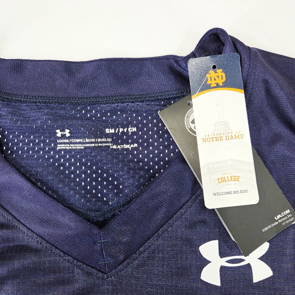 Under Armour Notre Dame Fighting Irish #7 Football Jersey NWT Sz Small - Picture 4 of 8